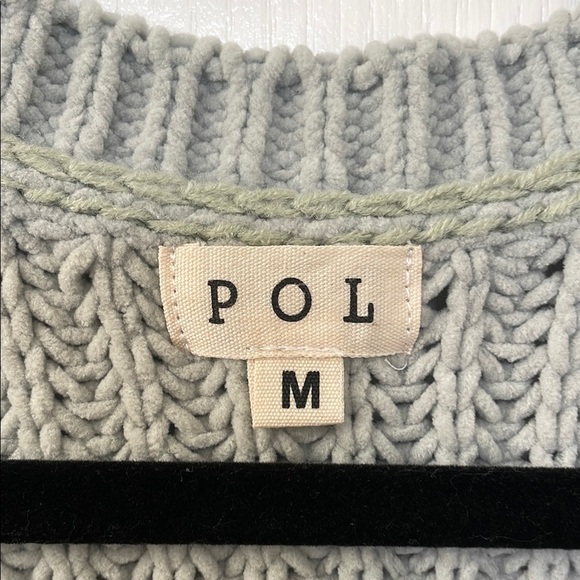 POL Mint Knit Sweater Short Sleeve Top - Picture 2 of 3